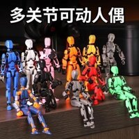 /In 3d thế hệ thứ 3 Dummy may mắn hơn 13 Con rối di chuyển tất cả các khớp Đồ chơi lắp ráp hiện vật giải nén. 2024 TJZZ