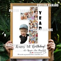 IN ẢNH CHO BÉ THÔI NÔI (45 ẢNH) - IN ẢNH THEO YÊU CẦU - KHUNG ẢNH 12 THÁNG CHO BÉ - KHUNG ẢNH THÔI NÔI