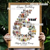 IN ẢNH SINH NHẬT CHO BÉ 6 TUỔI (42 ẢNH) - IN ẢNH THEO YÊU CẦU - KHUNG ẢNH 12 THÁNG CHO BÉ - KHUNG ẢNH THÔI NÔI