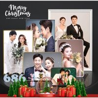 In Ảnh Tráng Gương Nẹp Viền 50x75 60x90 In Ảnh Treo Tường Ảnh Cưới