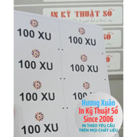 In bảng trao giải thưởng, voucher, IN PP cán fomat 5 ly - Xuân In Kỹ Thuật Số