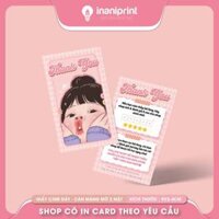 In Card Cảm Ơn, Thiệp Cảm Ơn, Giấy Cảm Ơn giá rẻ