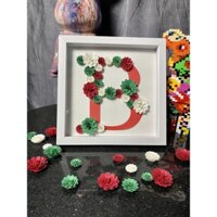 In chữ theo yêu cầu - Khung hoa giấy đặc biệt -50/50 Letter - quà tặng cho nữ ngày 8/3 - luff box