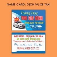 In Danh Thiếp Card Visit | Name Card | Bưu Thiếp Thuê Xe Xe Taxi - Xe Du Lịch Gia Đình | In Theo Yêu Cầu -  111360