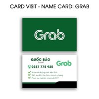 In Danh Thiếp Card Visit | Name Card TAXI GRAB | In Theo Yêu Cầu | MS: 111300