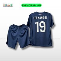 (IN FREE) Bộ quần áo bóng đá PSG 24/25 sân nhà vải cao cấp thoáng mát