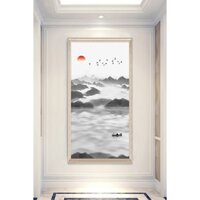 In hình ép gỗ Laminate TRANH HÀNH LANG TRUNG QUỐC - Mẫu 67 (50x75, 60x90, 70x110). In ảnh theo yêu cầu