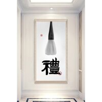 In hình ép gỗ Laminate TRANH HÀNH LANG TRUNG QUỐC - Mẫu 7 (50x75, 60x90, 70x110). In ảnh theo yêu cầu