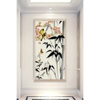 In hình ép gỗ Laminate TRANH HÀNH LANG TRUNG QUỐC - Mẫu 91 (50x75, 60x90, 70x110). In ảnh theo yêu cầu