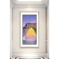 In hình ép gỗ Laminate TRANH HÀNH LANG HIỆN ĐẠI - Mẫu 38 (50x75, 60x90, 70x110). In ảnh theo yêu cầu