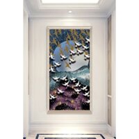 In hình ép gỗ Laminate TRANH HÀNH LANG TRUNG QUỐC - Mẫu 84 (50x75, 60x90, 70x110). In ảnh theo yêu cầu