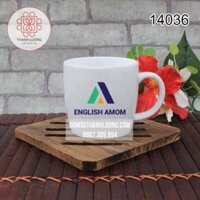 In Logo Lên Cốc Sứ Bát Tràng Dáng Tròn Lùn – 14036