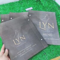 In Menu dạng cuốn cho LYN Beauty & Spa - In Bạch Dương