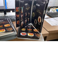 In menu giấy ép plastic đóng lò xo - in menu quán nhậu - Ngân In Kỹ Thuật Số