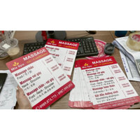 In menu nhựa PVC 4 lớp - in menu Spa - Ngân In Kỹ Thuật Số
