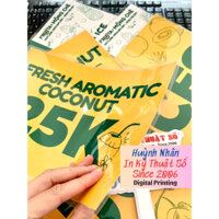 In menu quán nước, menu giấy ép plastic - Nhân In Kỹ Thuật Số