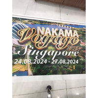 In silk đoàn du lịch check in - Thiện In Kỹ Thuật Số VINADESIGN