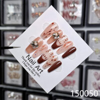 in Stock #15 Yuan Collection 1~50 Nail Wear Nail Pure Desire Fake Nails Jelly Glue Nail Stickers Finished Product Mixed Batch Wholesale 12cc