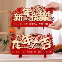 in Stock #2024 New Year of the Dragon Decoration Decoration Atmosphere Living Room Desktop New Chinese New Year New Year's Day Classroom Scene Layout 12cc