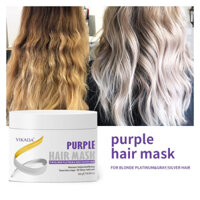 in stock#Cross-Border Yellow Removing Anti-Yellow Bleaching after Color Protection Lock Color Fixing Purple Hair Mask Hair Conditioner Damaged Hair Treatment Ointment3tk