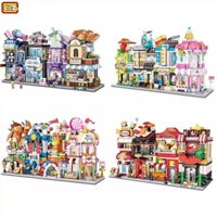 【In Stock】LOZ Mini Block Mini Street Fruit Shop Game Hall Toy Store Set BuildingBlocks Toy