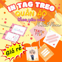 In tag 5000 cái giấy Couche 300gsm | In tag 9x5.4cm chất lượng và giá rẻ - INGIAREGOVAP