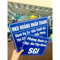 In tấm Format, bảng tên phòng ban - Nhân In Kỹ Thuật Số