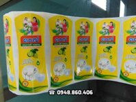 In tem nhãn decal cuộn nước rửa chén