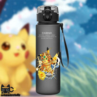 ✨In Tên✨Cốc nước Pikachu Cốc mùa hè Genggui Bình nước nhựa trẻ em học sinh tiểu học và trung học cơ sở Cốc dễ cầm Pokémon 7OYV