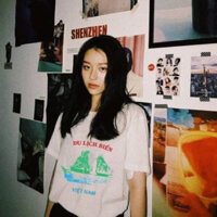 [in theo yc] Áo phông Du lịch biển hạ long chất cotton 2c nặng 180gam