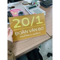 In UV Biển Số Nhà Mica 5li