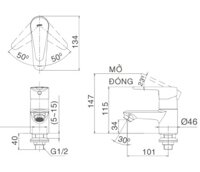 INAX LFV-21S – Vòi lavabo nước lạnh