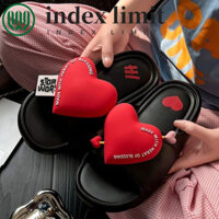 Index GIỚI HẠN Dép Trái Tim Ngọt Ngào, Dép Nền Tảng Chống Trơn Trượt Phóng Đại Nữ, Giày Gia Đình Dễ Thương Giày Đế Mềm Dép Nữ