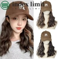 Index GIỚI HẠN Mũ bóng chày có tóc giả, Điểm nổi bật một mảnh Tóc gợn sóng nước dài màu vàng, Phần mở rộng tóc Mũ chống nắng Mũ lông tơ Mũ có thể điều chỉnh Tóc giả Sử dụng hàng ngày