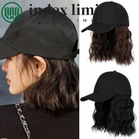 Index GIỚI HẠN Mũ bóng chày Bob Tóc giả, Mũ bóng chày đen dài vừa phải thời trang Tóc giả, Phần mở rộng nắp chống nắng mát mẻ Lông xoăn ngắn Sử dụng hàng ngày