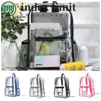 Index LIMIT Ba lô trong suốt, Ba lô trong suốt dung tích lớn có thể nhìn thấy, Ba lô dây kéo thông thường Ba lô nhựa Pvc chống thấm nước dành cho sinh viên