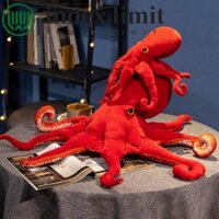 Index LIMIT Octopus Đồ chơi sang trọng, Mô phỏng động vật biển Búp bê bạch tuộc đỏ, Sáng tạo thực tế sống động như thật 40cm75cm Bạch tuộc nhồi bông Quà tặng trẻ em