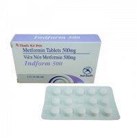 INDFORM 500 - Metformin Hydrochloride EP 500 mg điều trị bệnh tiểu