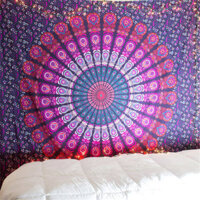 Indian Mandala Tapestry Wall Hanging Sandy Beach Throw Rug Blanket Camping Tent Travel Mattress Bohemian Sleeping Pad Ta