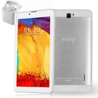 Indigi 4G LTE GSM Unlocked Android Pie 7-inch SmartTablet w/ 2SIM Slots [ Quad-CORE CPU, 2GB RAM/16GB Storage ] (White)
