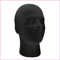 Inf Polystyrene Bọt Đen Nam Mô Hình Mannequin Cho Đầu Giả Đứng Shop Mũ Trưng Bày