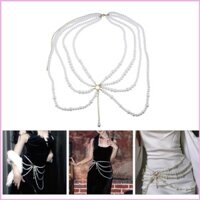 Inf Retro Nhân Vật Chơi Cơ Thể Phụ Kiện Nhiều Lớp Eo Dây Xích Ngọc Trai Bụng Dây Xích