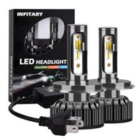 Infitary 3300LM Car Headlight Bulbs H4 H7 LED3 Color Change Auto Fog Lamps