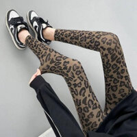 Influencer Bán Chạy Da Báo In Quần Tập Yoga Eo Cao Mỏng Hơn Nhìn Thể Dục Quần Cá Mập Mùa Hè Mỏng Phong Cách Da Báo Co Giãn Quần Legging20240909