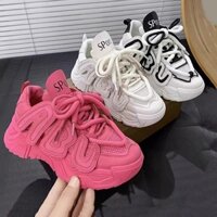 Influencer super hot street thick-soled heightening showing feet little daddy shoes women's 2023 summer hot-selling dragon fruit color shoes