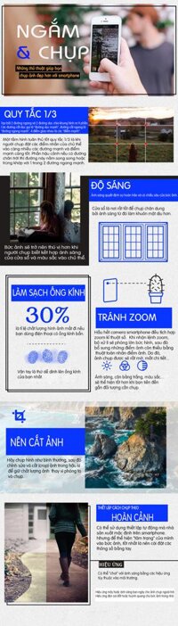 [Infographic] Để chụp ảnh đẹp bằng smartphone