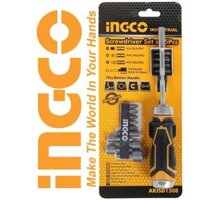 INGCO Bộ 15 công cụ tuốc nơ vít đa năng Screwdriver Set x15Pcs AKISD1508