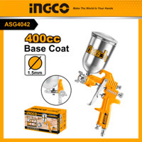 INGCO Súng phun sơn có chỉnh gió/Air spray gun 400cc ASG4042