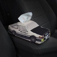 Initial D Fujihara Tofu Shop Car Tissue Bag Armrest Box Paper Extraction Box Sun Visor Hanging Car Interior Accessory j0Md