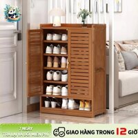 InkWood Tủ Giày Gỗ Tự Nhiên Chống Bụi Tủ Giày Nhiều Lớp Có Giá Để Đồ Tủ Giày Thông Minh